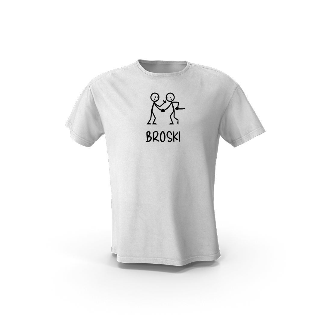 Broski White tee