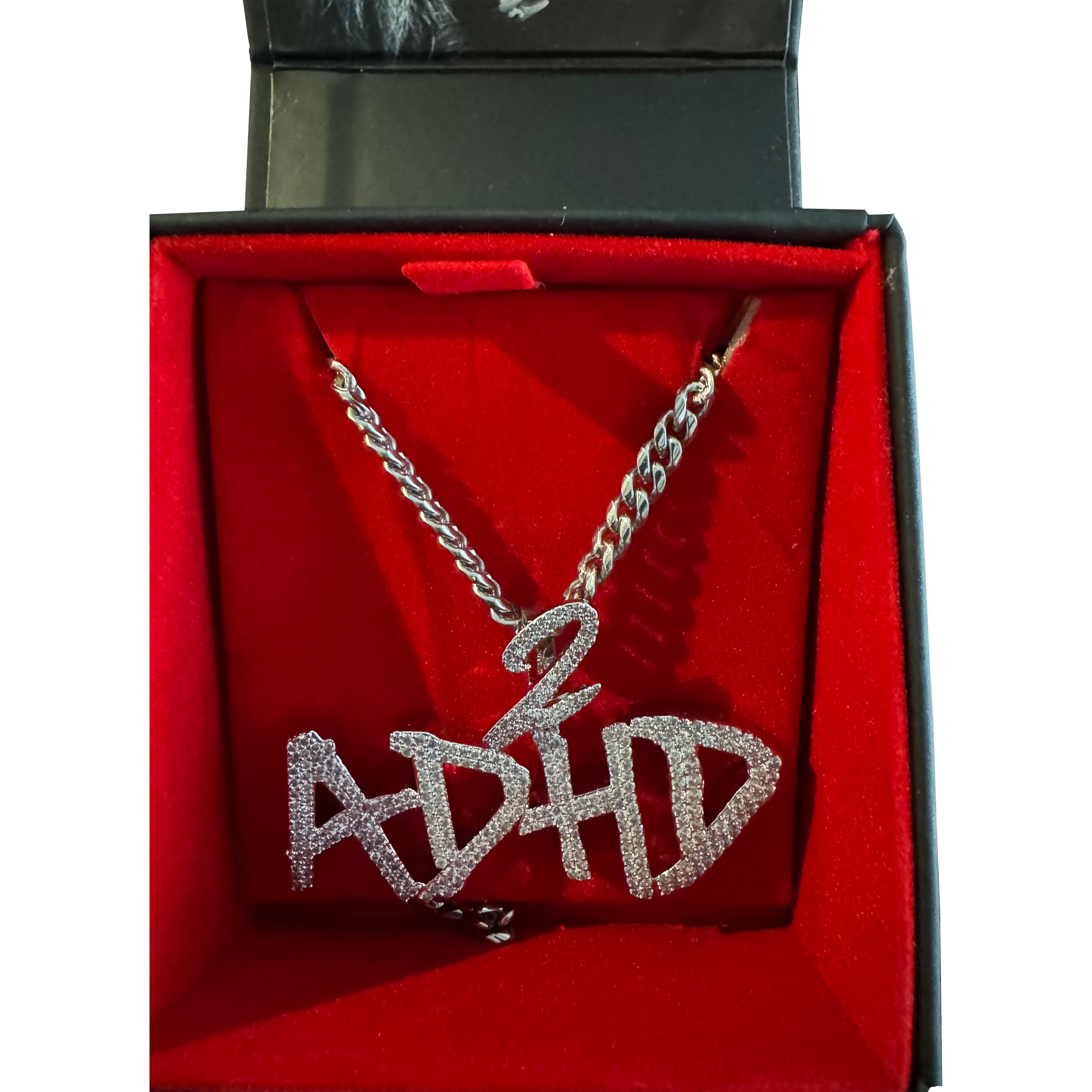 ADHD 2 Iced Out Necklace