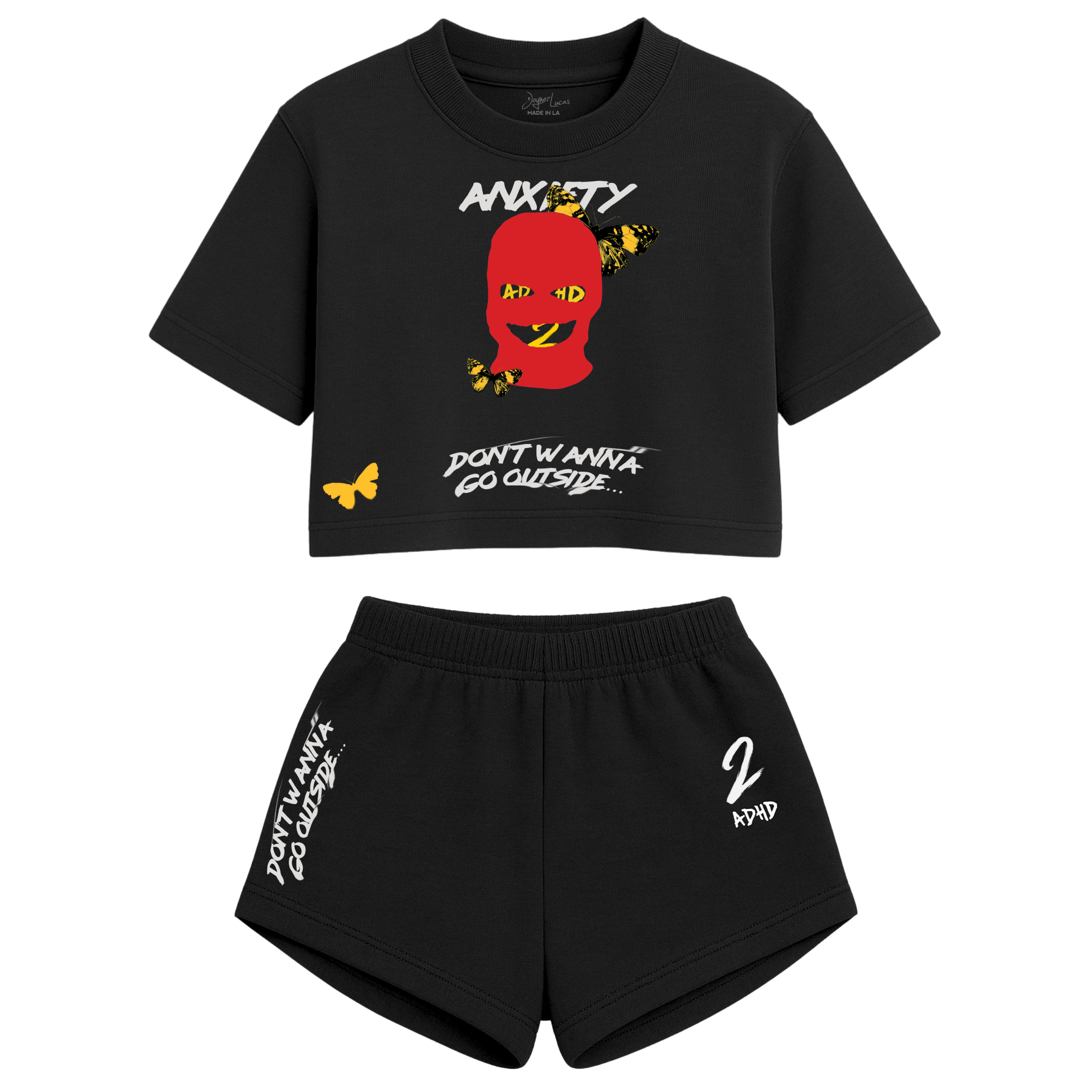 Female - Anxiety Mask Crop Set