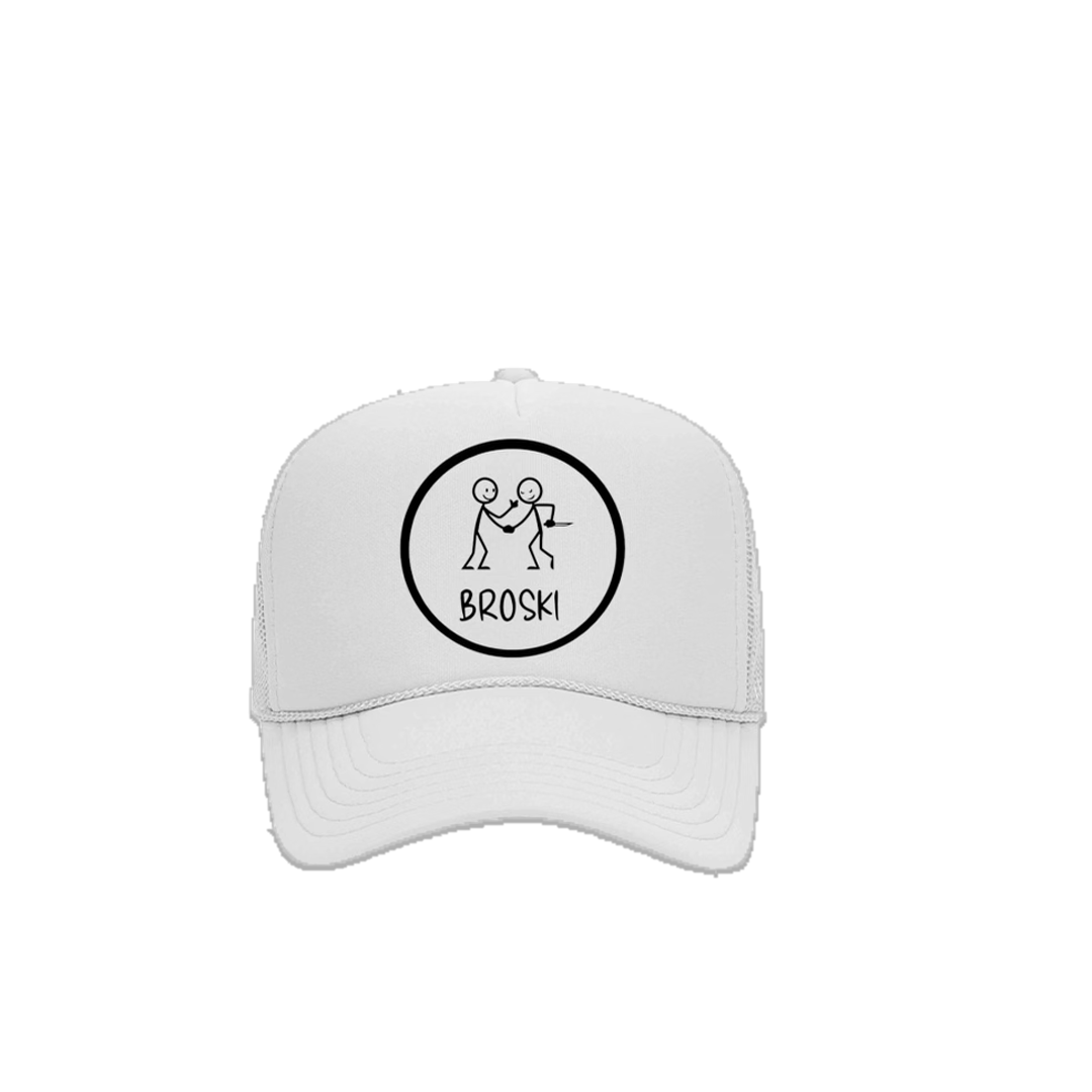 Broski White Trucker Hat