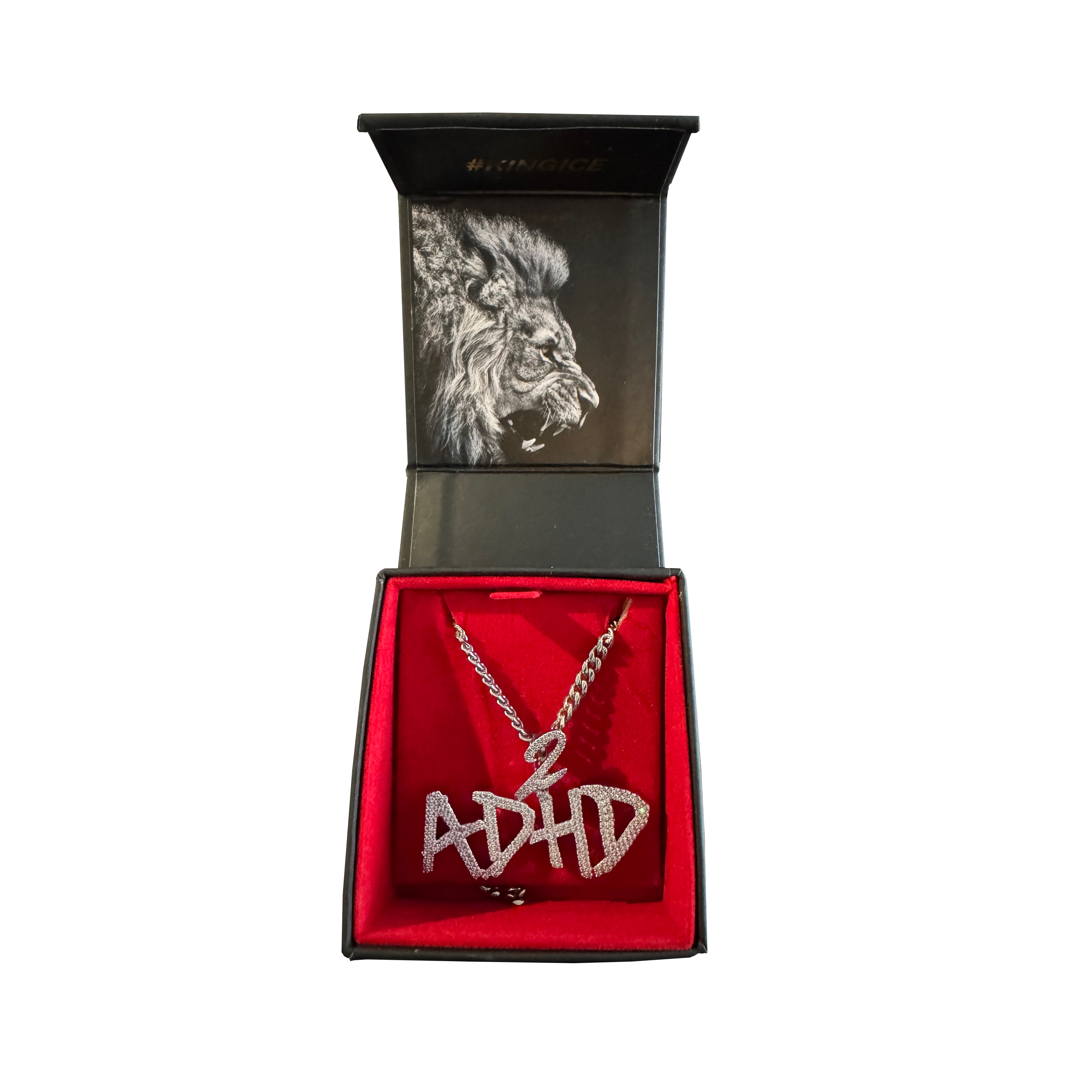 ADHD 2 Iced Out Necklace