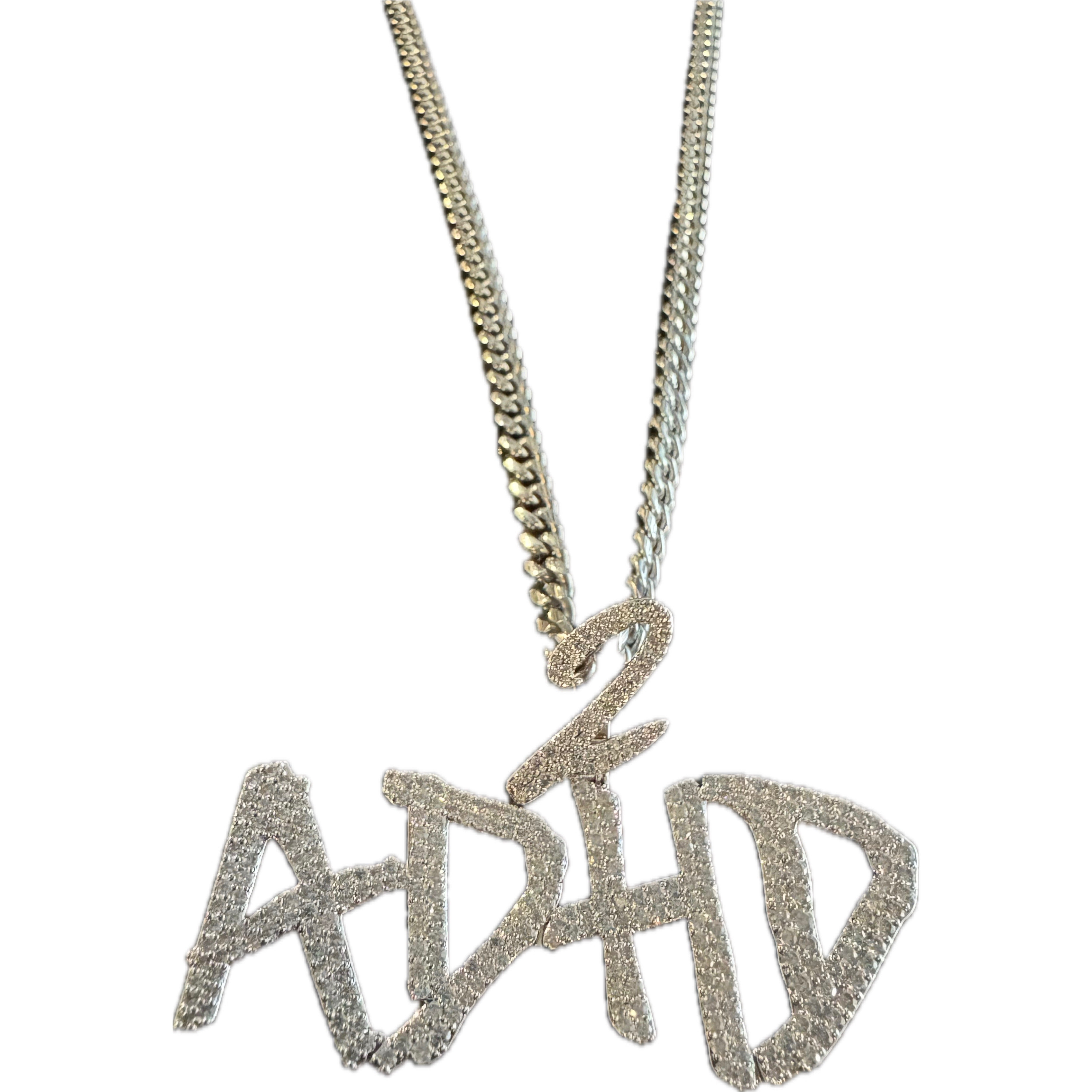 ADHD 2 Iced Out Necklace