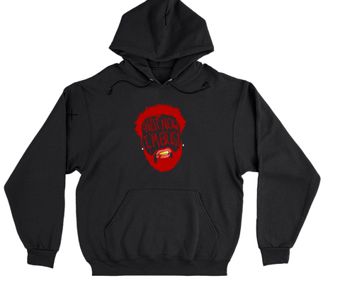 Not Now Im Busy Face Hoodie