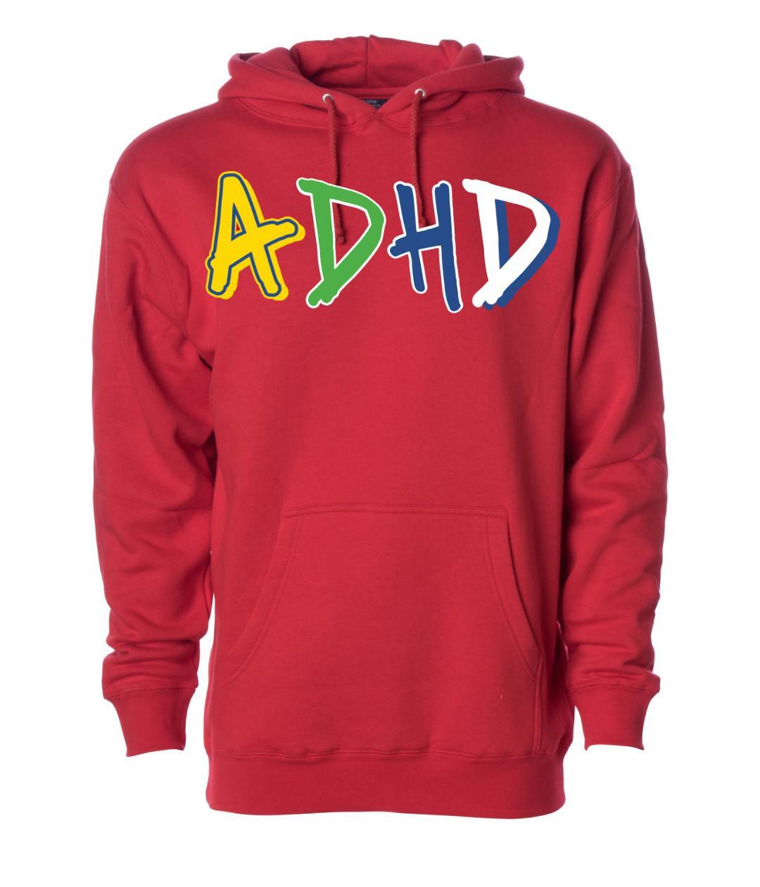 Red ADHD Hoodie